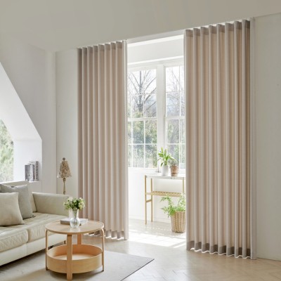 발리 거실커튼 형상기억 주문제작 맞춤커텐 레일포함 세트